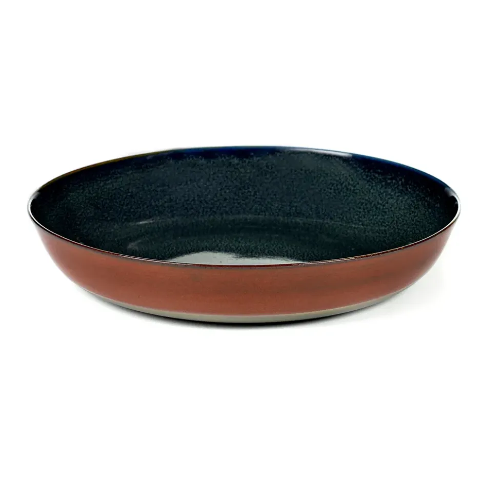 Terres de Rêves -lautanen 21 cm, Dark blue-rust