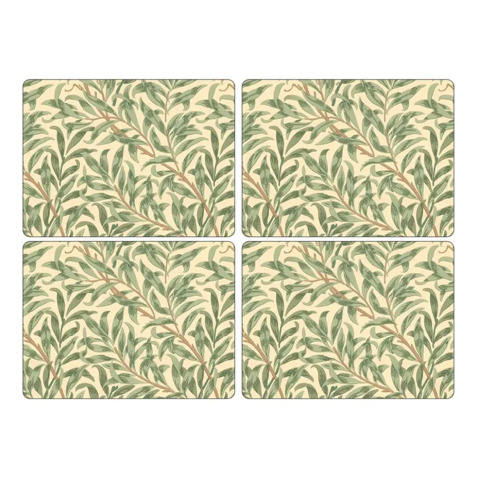 Willow Bough -pöytätabletti 30 x 40 cm 4-pakkaus, Vihreä